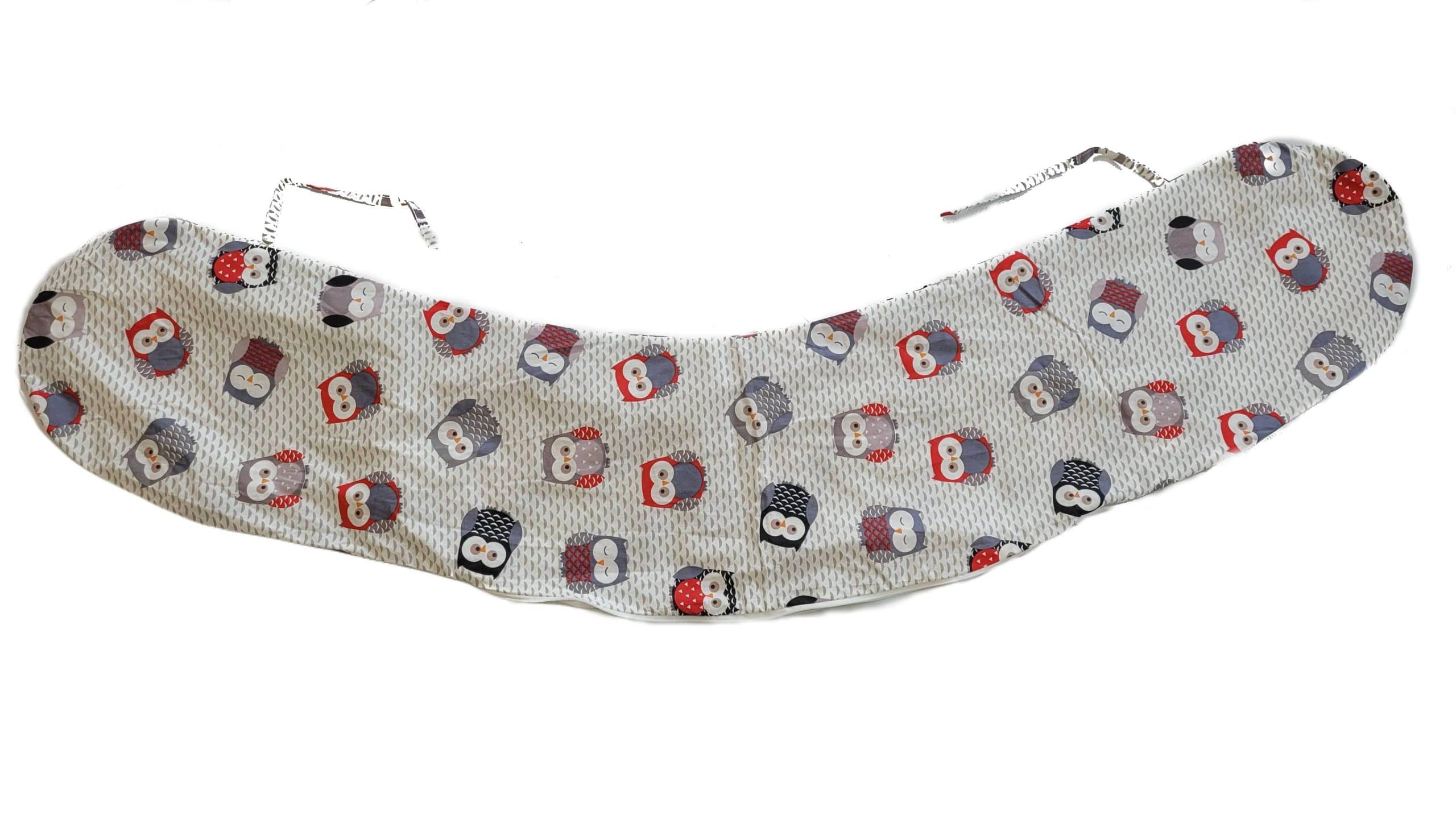 Husa aditionala pentru Perna 3 in 1 SomnArt de gravida si alaptare, model bufnita - imagine 2