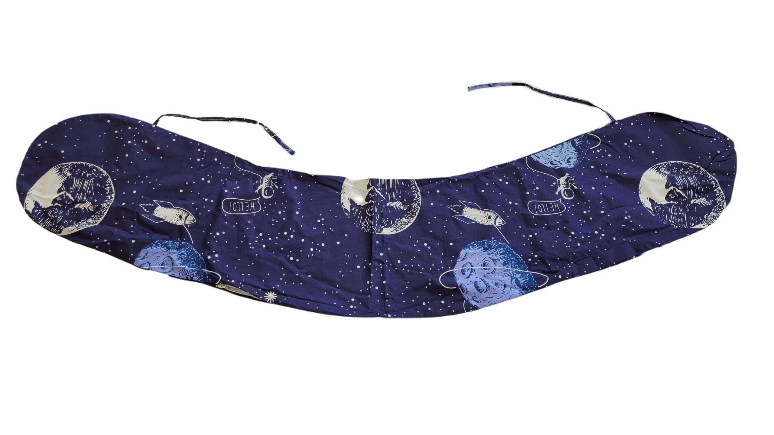 Husa aditionala pentru Perna 3 in 1 SomnArt de gravida si alaptare, model alb - imagine 25