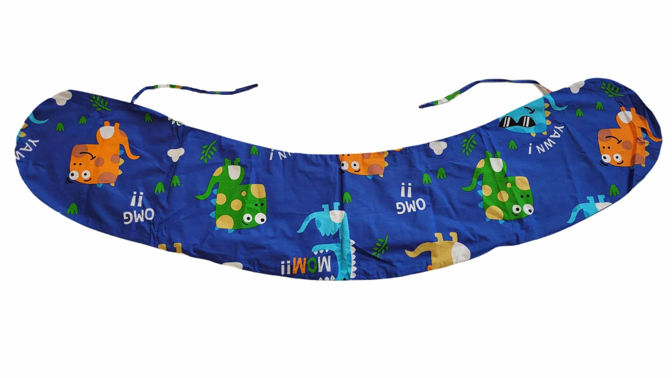 Husa aditionala pentru Perna 3 in 1 SomnArt de gravida si alaptare, model dinozauri - imagine 2