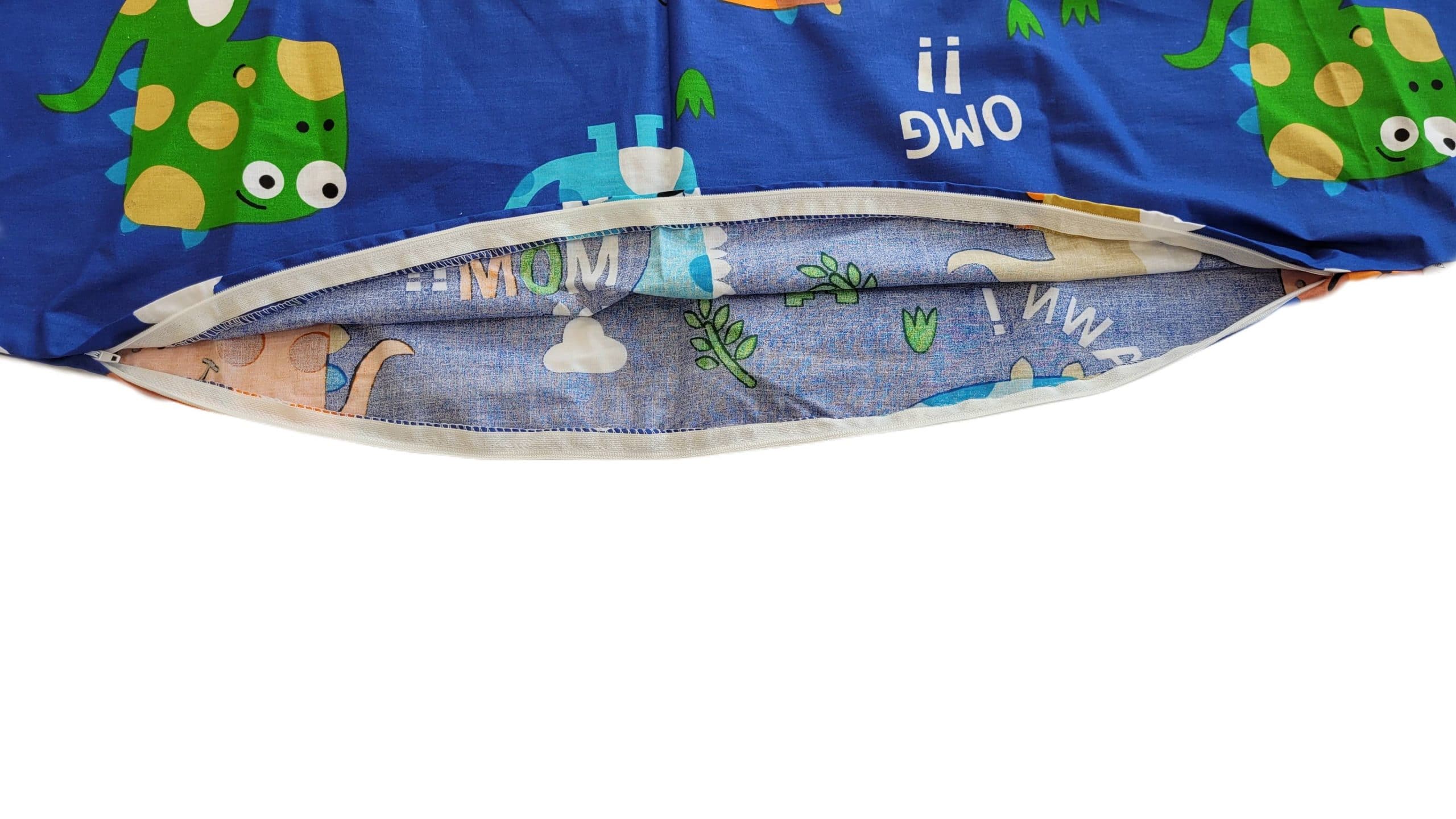 Husa aditionala pentru Perna 3 in 1 SomnArt de gravida si alaptare, model dinozauri - imagine 3