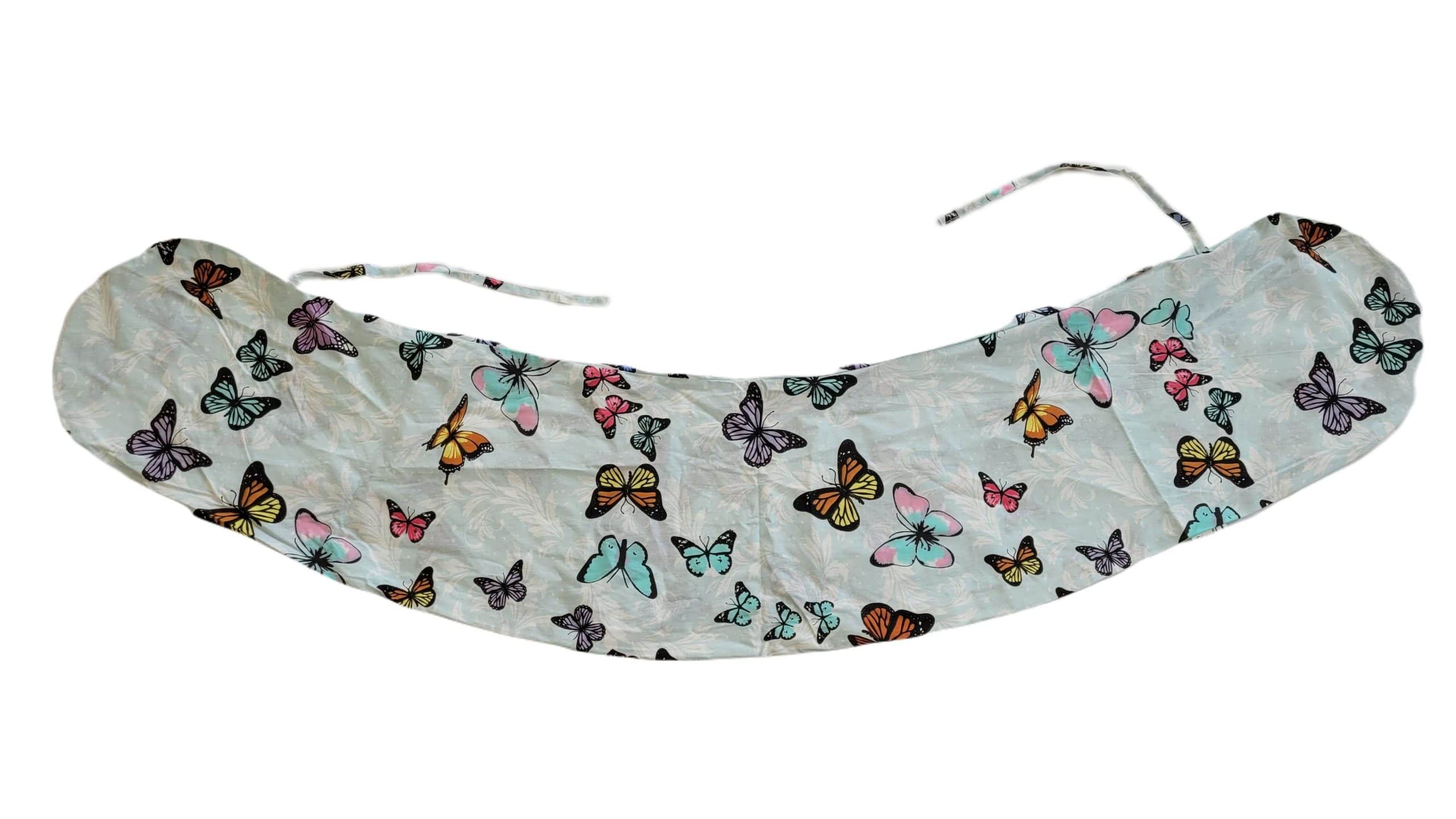 Husa aditionala pentru Perna 3 in 1 SomnArt de gravida si alaptare, model alb - imagine 20