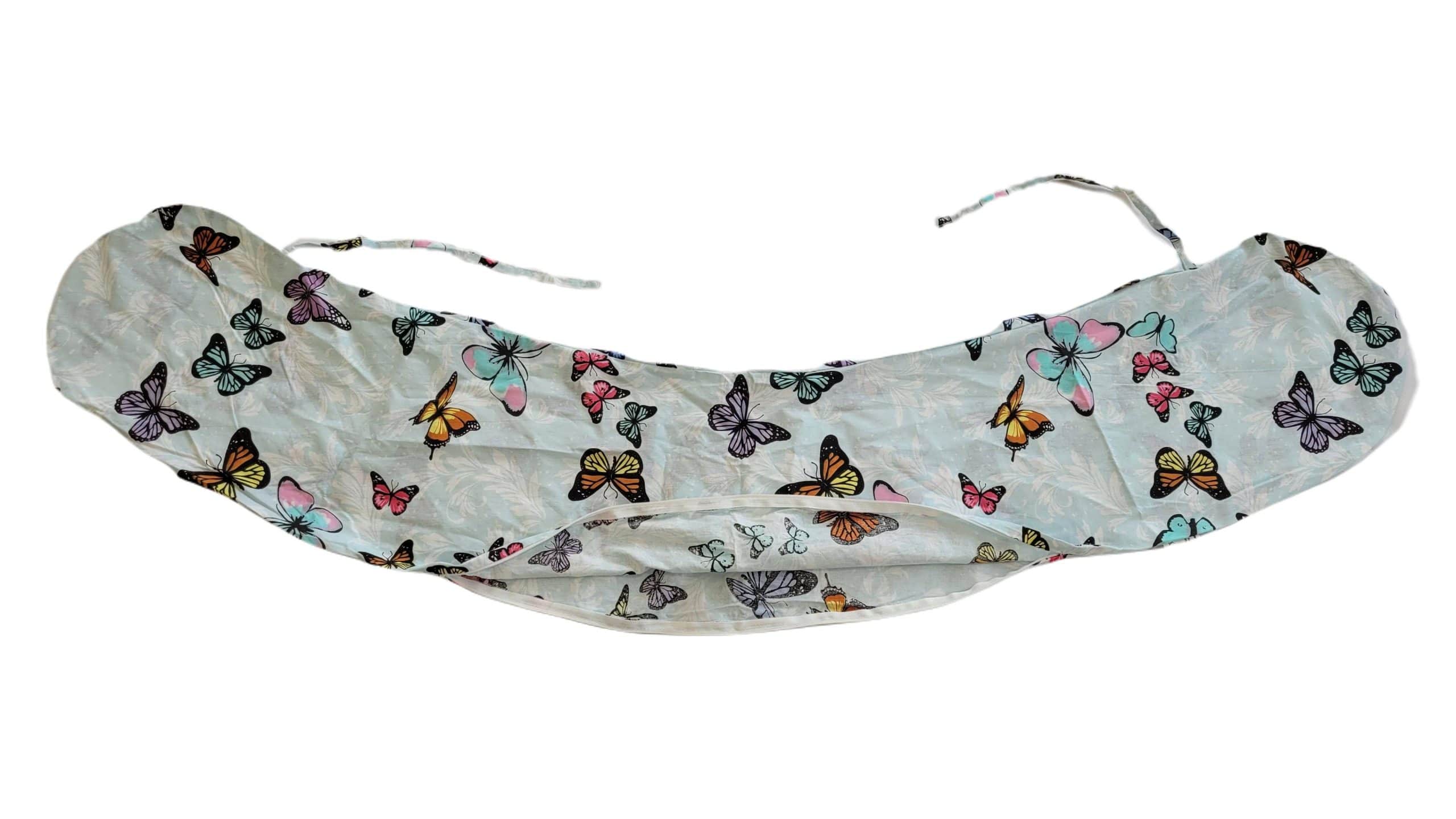 Husa aditionala pentru Perna 3 in 1 SomnArt de gravida si alaptare, model alb - imagine 19