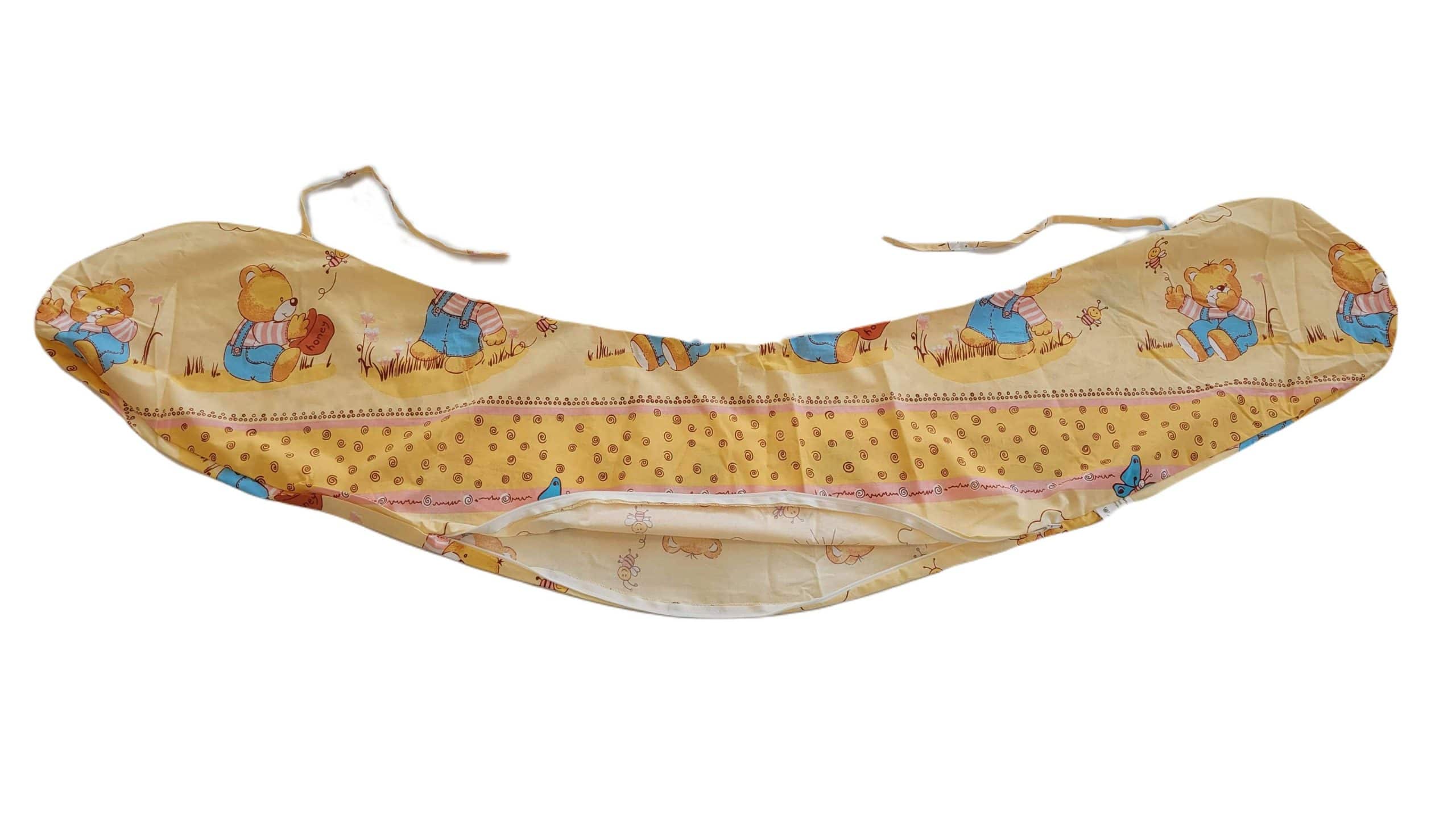 Husa aditionala pentru Perna 3 in 1 SomnArt de gravida si alaptare, model alb - imagine 16