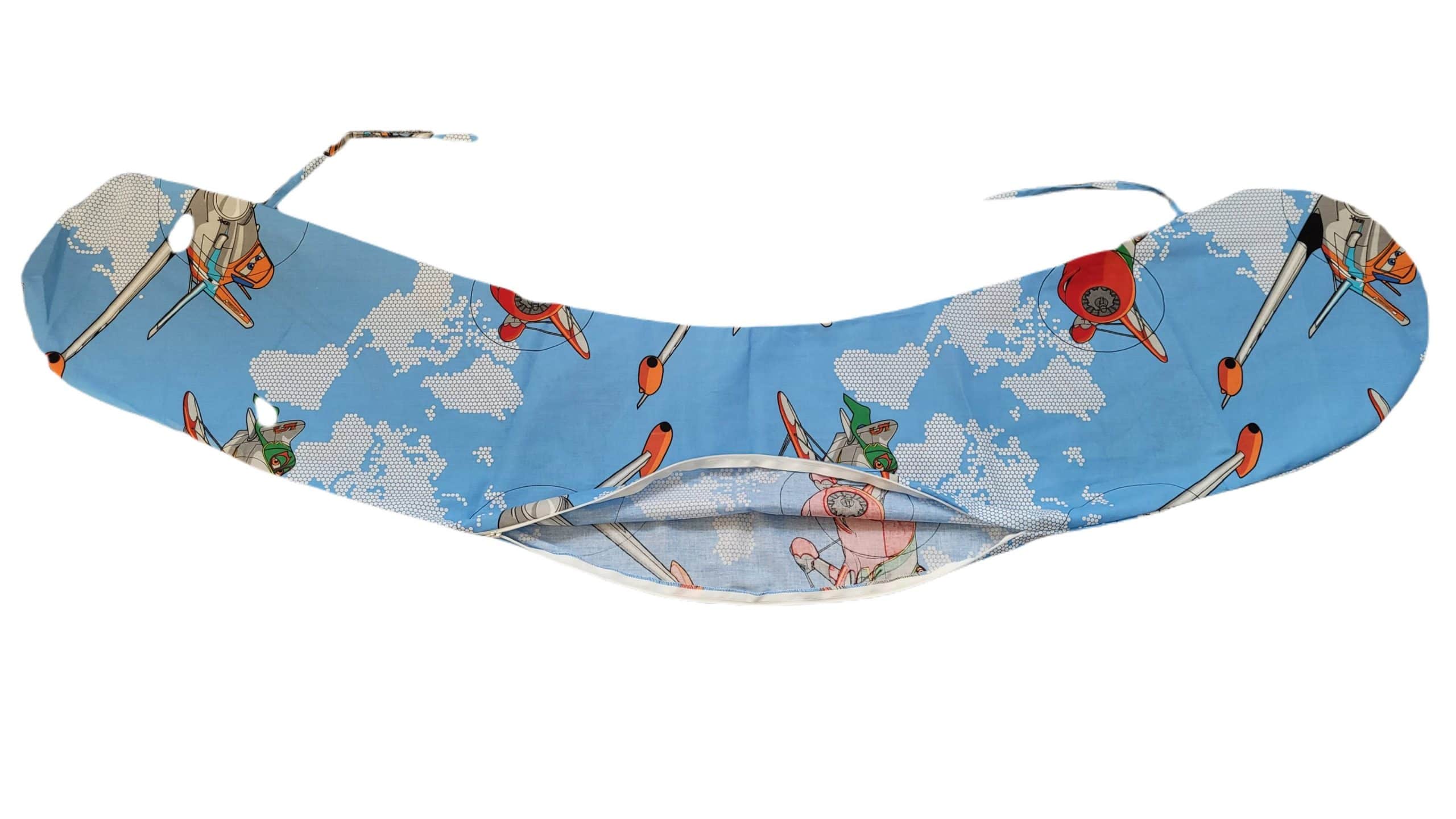 Husa aditionala pentru Perna 3 in 1 SomnArt de gravida si alaptare, model bufnita - imagine 4