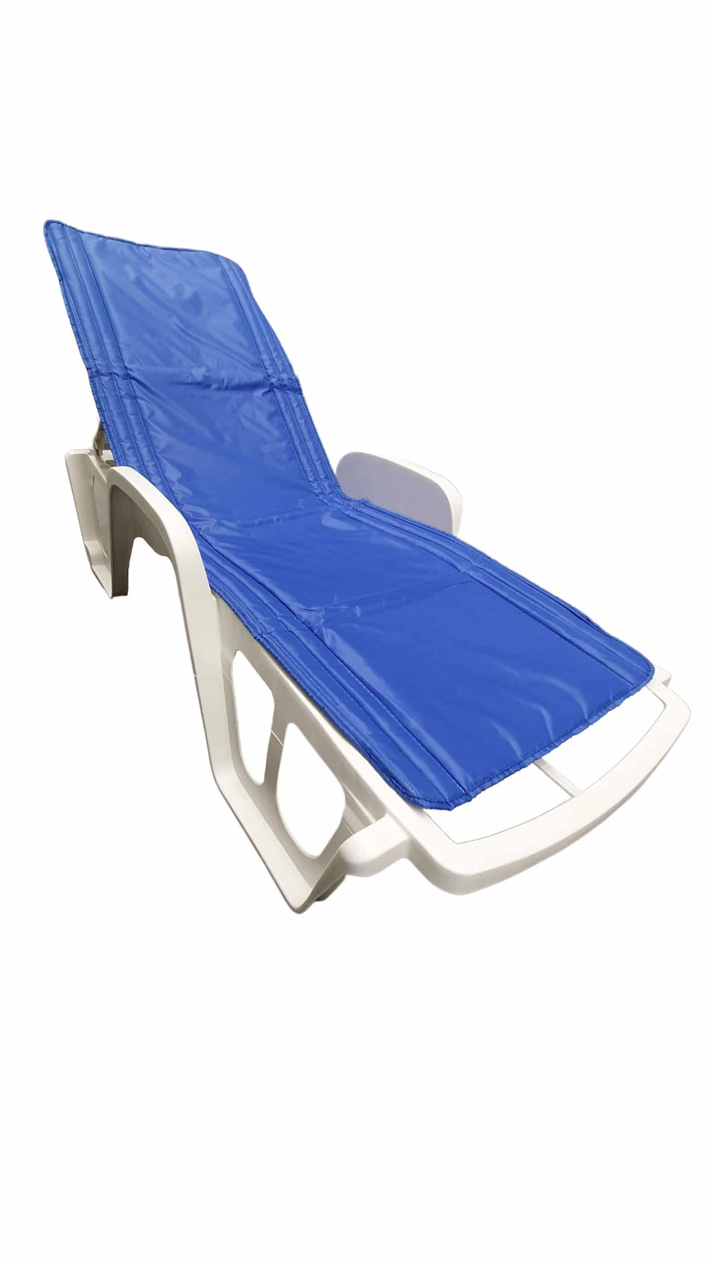 Saltea cu interior vatelină Somnart 60x190, înălțime 1 cm, pentru șezlong, două segmente, husă impermeabilă, culoare bleumarin - imagine 8