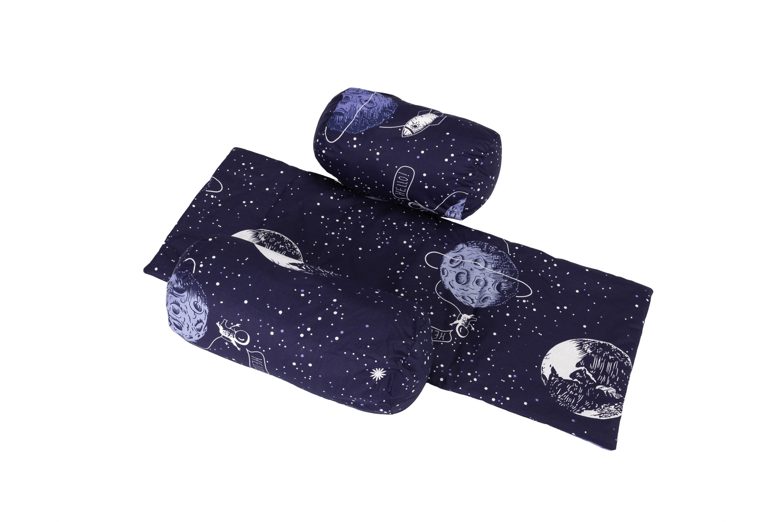 Suport de siguranta SomnArt cu paturica impermeabila pentru bebelusi, Cosmos