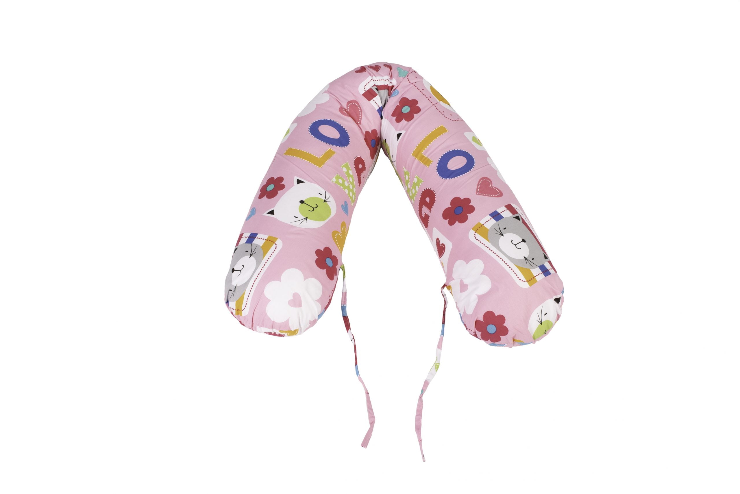 Perna 3 in 1 SomnArt de gravida si alaptare, model flori - imagine 2