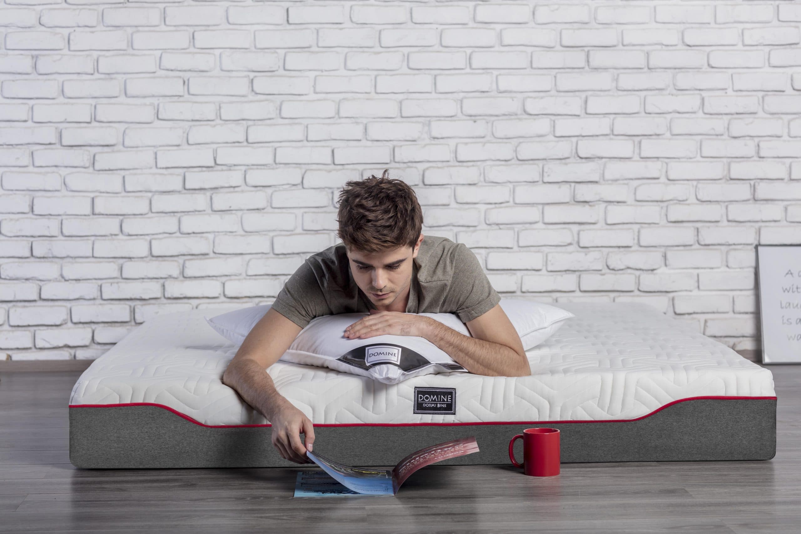 Perna puf gasca Domine 50x70 din bumbac 100% natural, joasa si moale - imagine 13