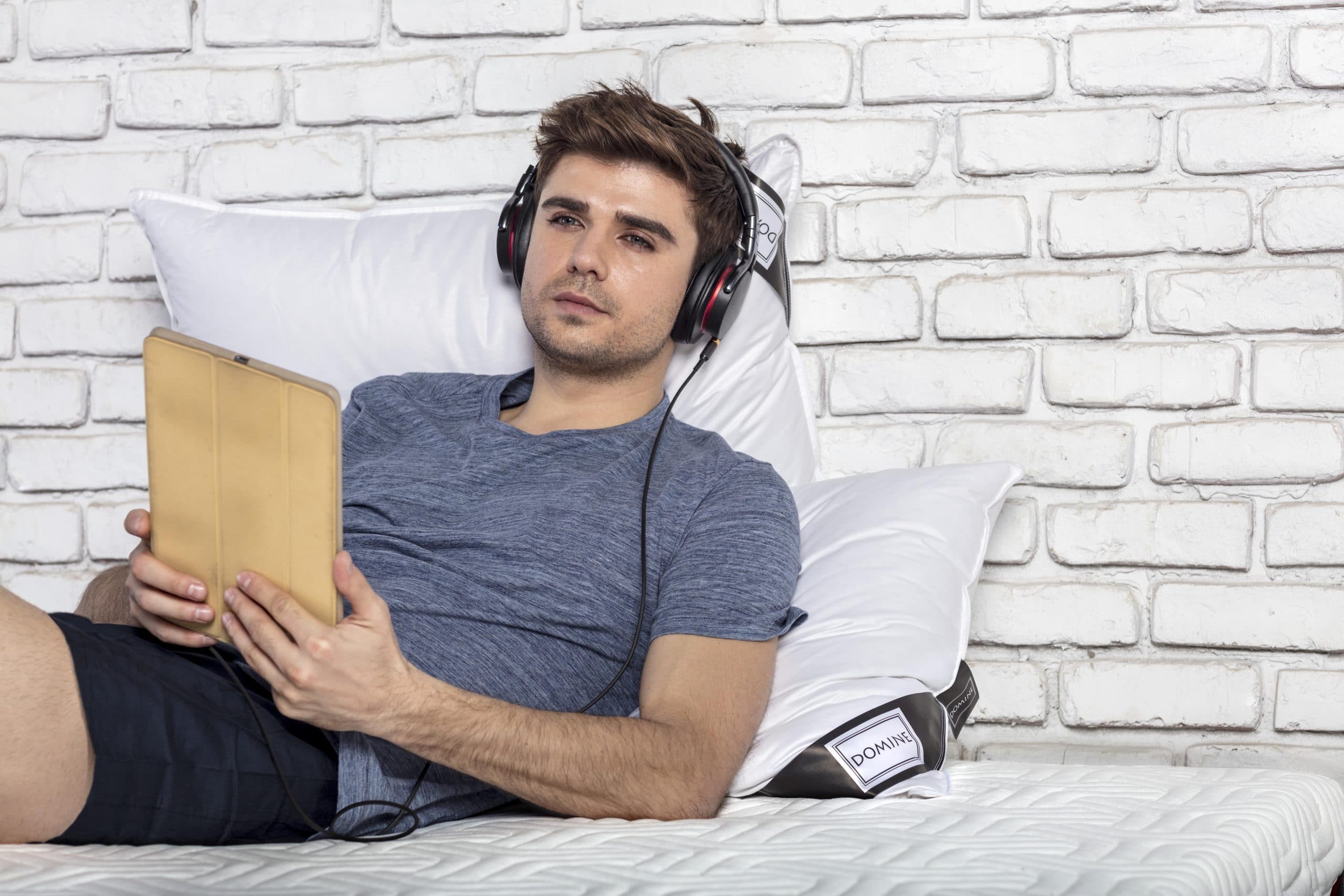 Perna puf gasca Domine 50x70 din bumbac 100% natural, joasa si moale - imagine 14