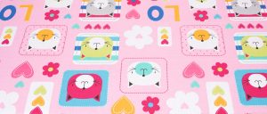 Tesatura Bumbac Imprimat 2.20 latime, 120-125gsm, model PISICUTE