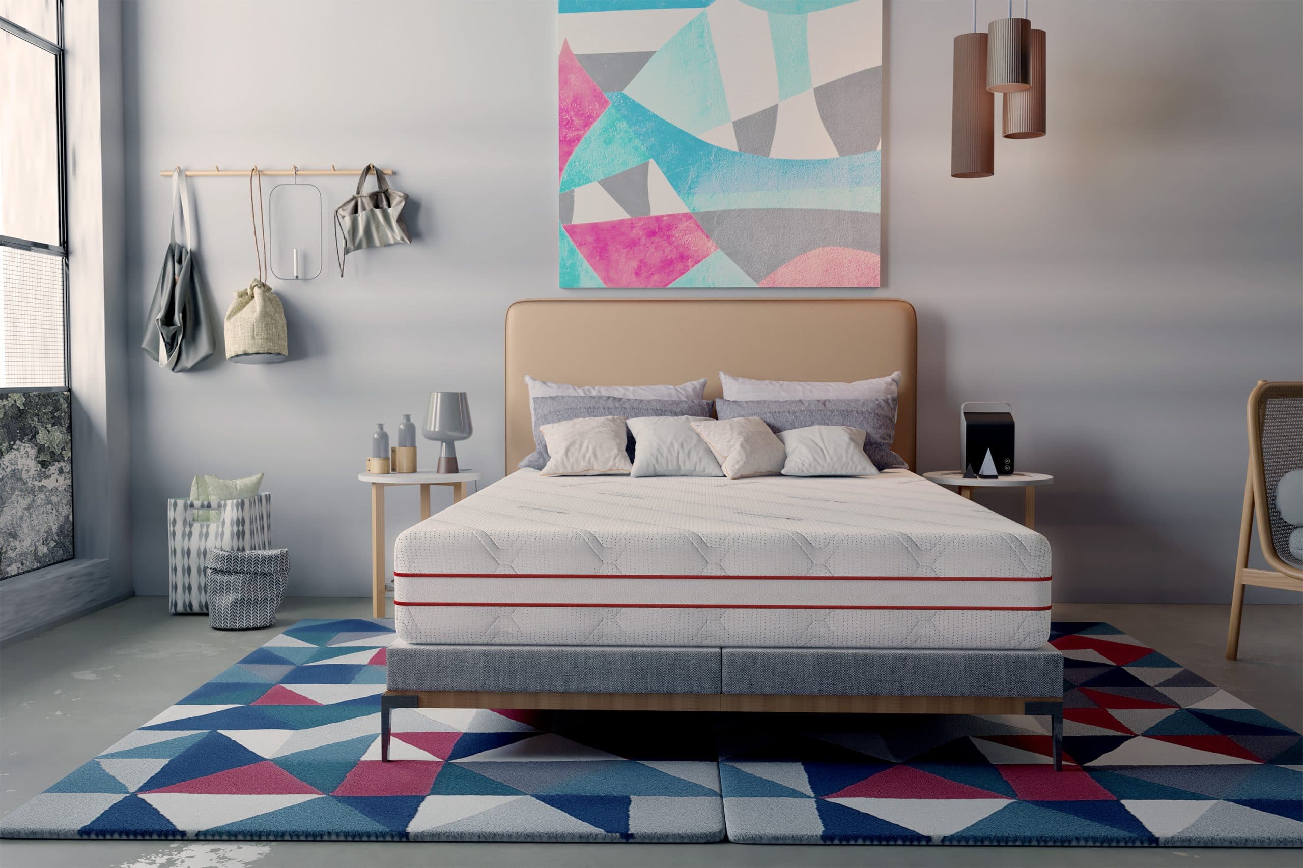 Saltea cu memorie Somnart Memory HypoallergenicMed Antibacteria 90x200, înălțime 18 cm, antibacterii, husă 3D detașabilă, fermitate medie - imagine 10