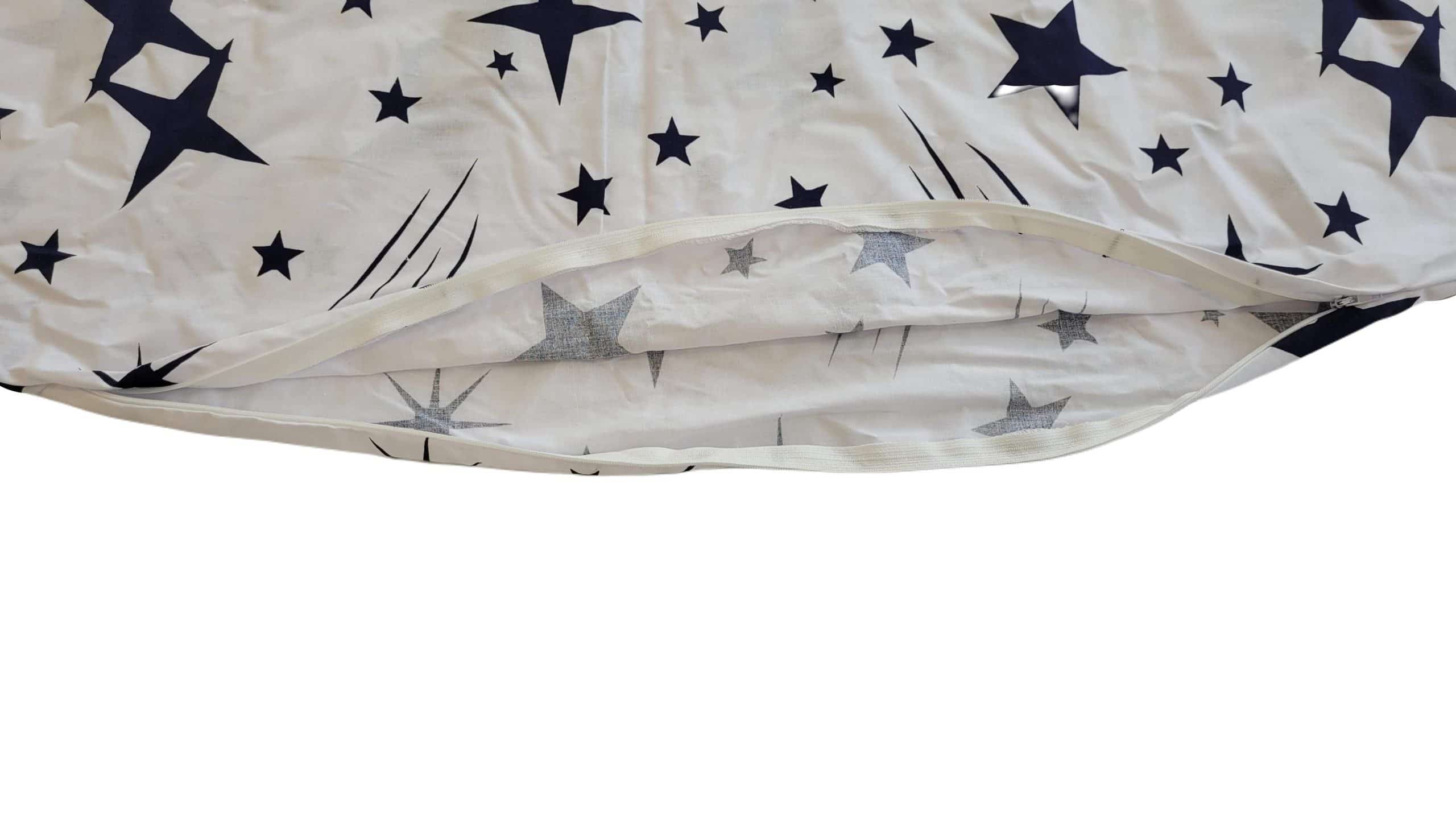 Husa aditionala pentru Perna 3 in 1 SomnArt de gravida si alaptare, model stelute - imagine 3