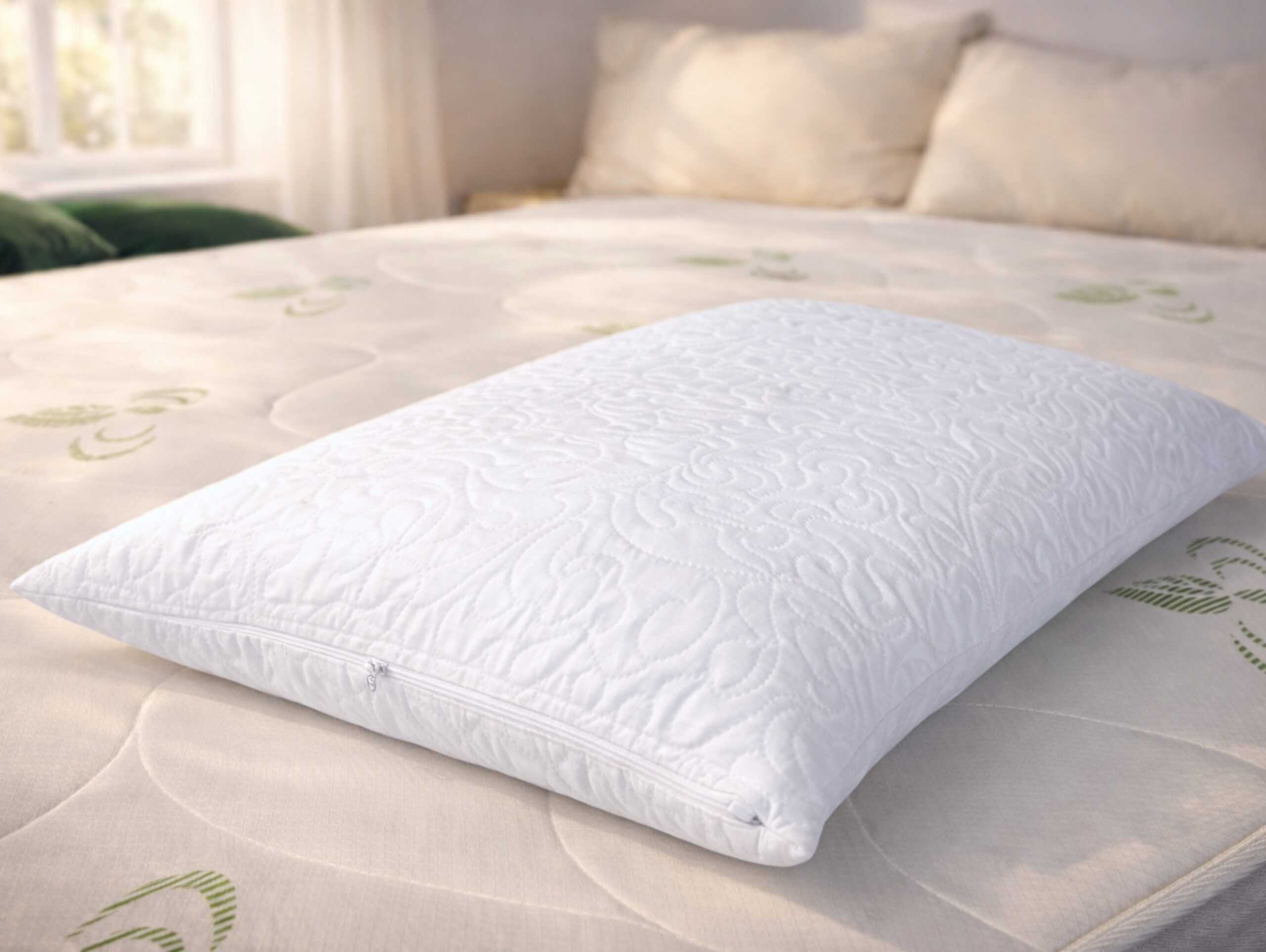 Perna ajustabila 50x70 Somnia, microfibra, lavabila la masina, vidat, alb - imagine 4