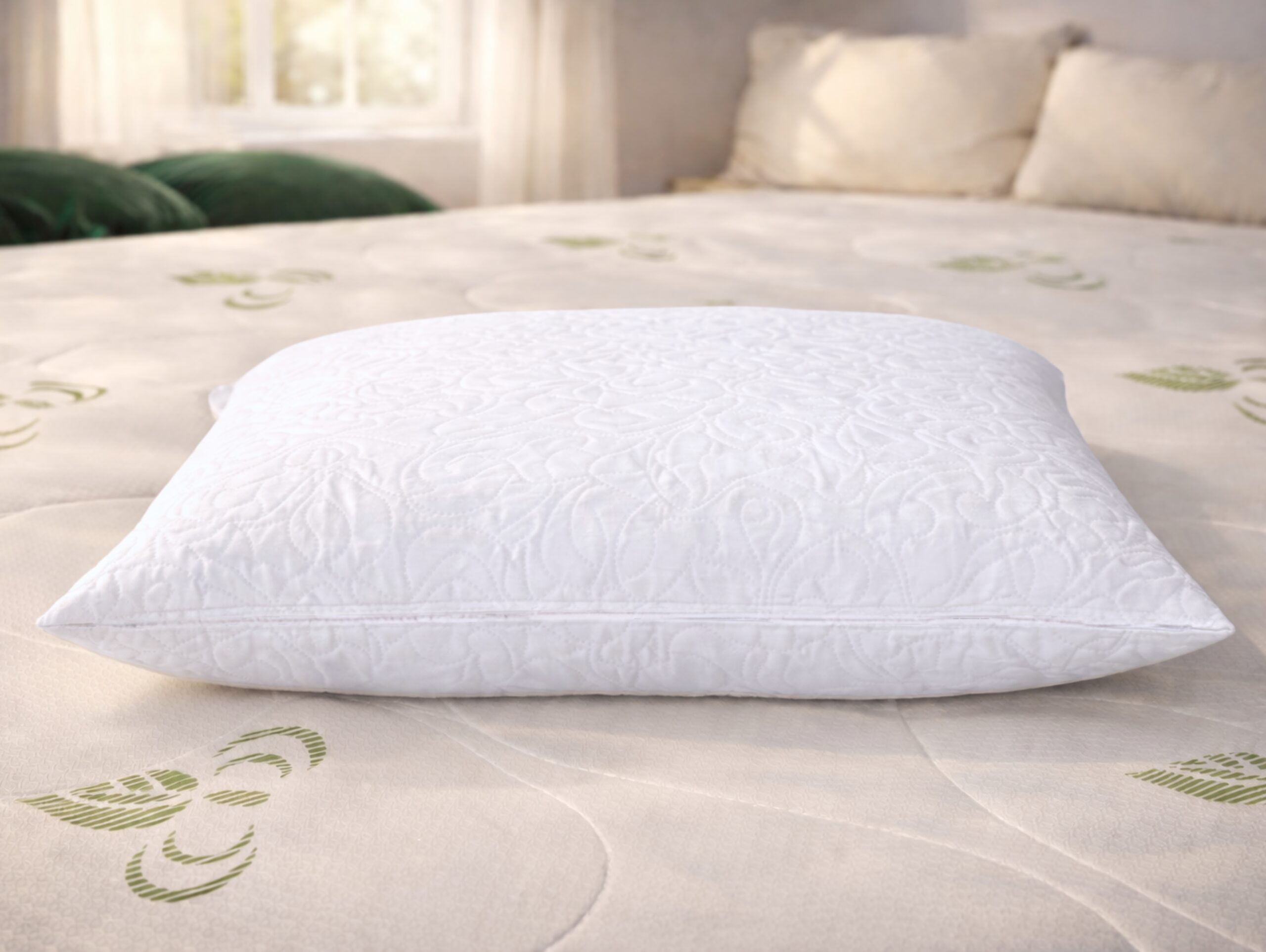 Perna ajustabila 50x70 Somnia, microfibra, lavabila la masina, vidat, alb - imagine 5