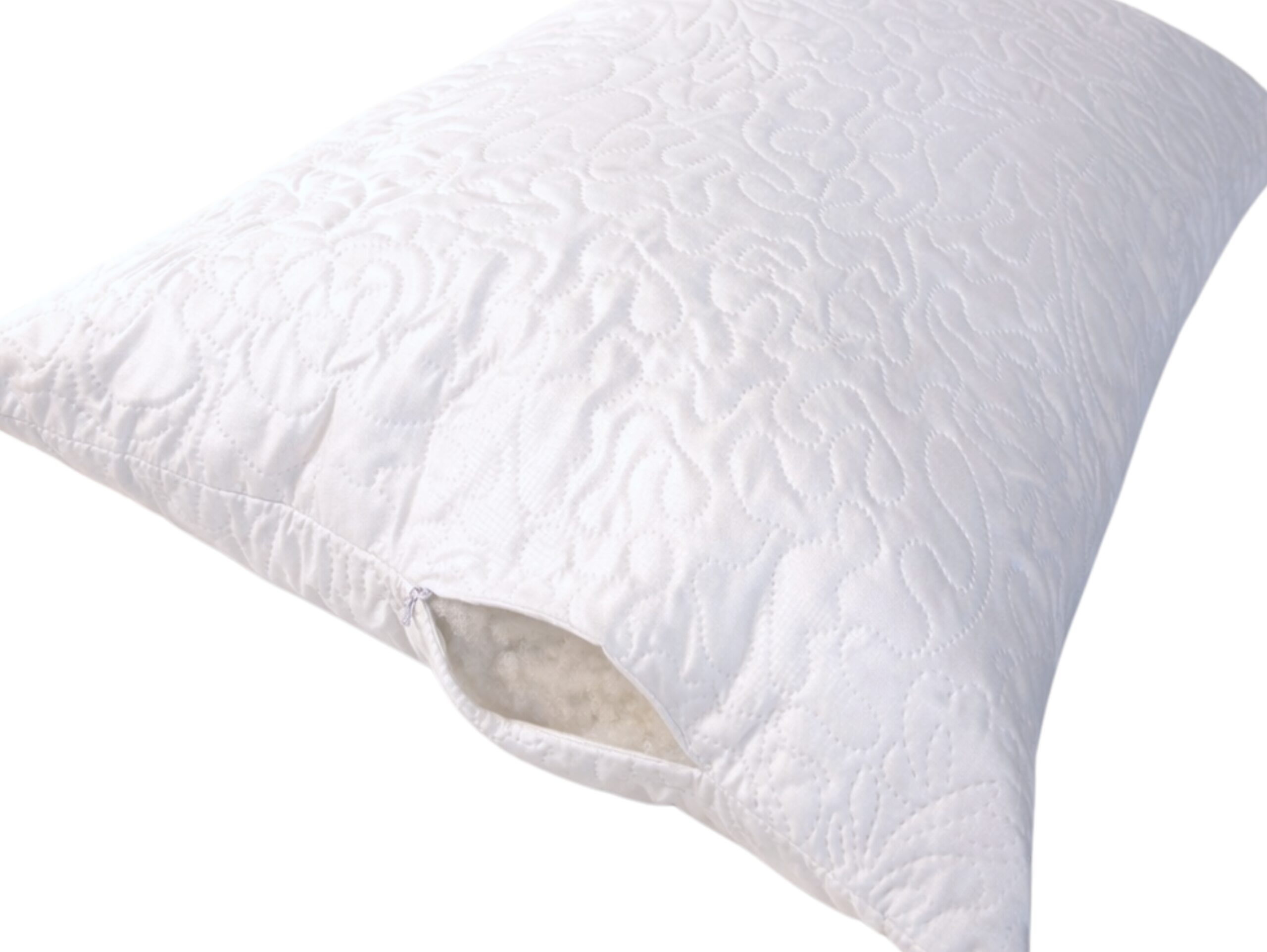 Perna ajustabila 50x70 Somnia, microfibra, lavabila la masina, vidat, alb - imagine 6