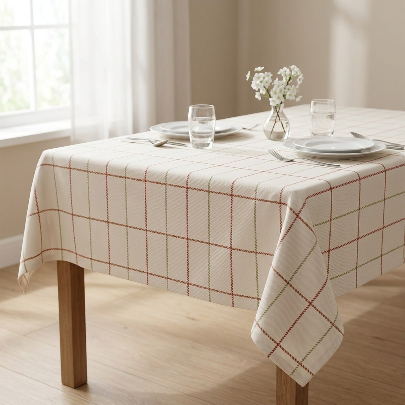 Față de masă airlaid 100x100 cm, aspect textil – carouri sau uni