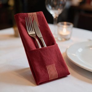 Șervețele-buzunar pentru tacâmuri Pocket-Napkins® 40x40 cm, Linclass® – 75 buc/pachet
